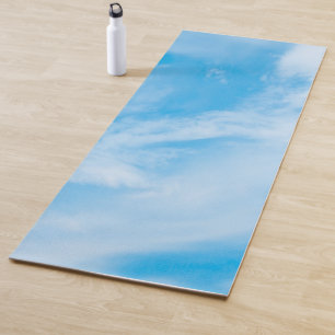Tapis De Yoga Blue Sky Clouds Design élégant Modèle Fitness