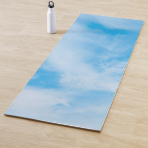 Tapis De Yoga Blue Sky Clouds Modèle design élégant