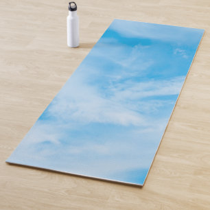 Tapis De Yoga Blue Sky White Nuds Modèle tendance et élégant