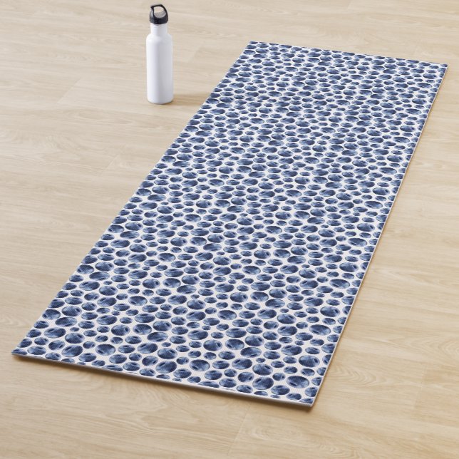 Tapis De Yoga Blueberries Imprimer Motif de fruits (En situation)