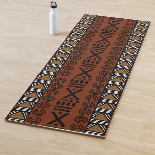 Tapis De Yoga Bogolan Concepteur africain imprimé Yoga Matt