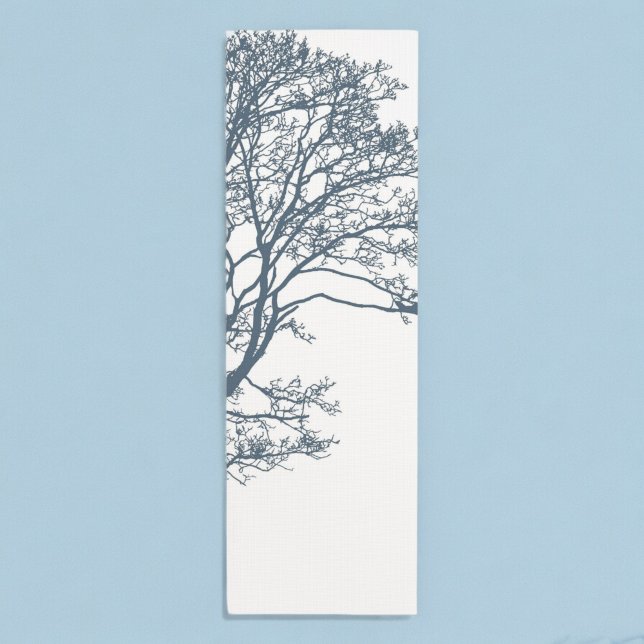 Tapis De Yoga Boho d'arbre simple bleu (Créateur téléchargé)