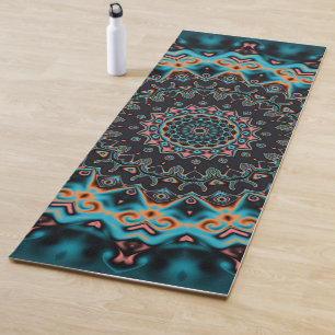 Tapis De Yoga Boho Mandala coloré