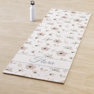 Tapis De Yoga Boho moderne Floral Personnalisable Yoga Mat