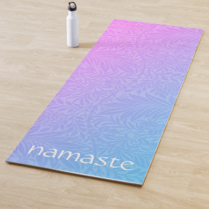 Tapis De Yoga Boho Pink Botanical