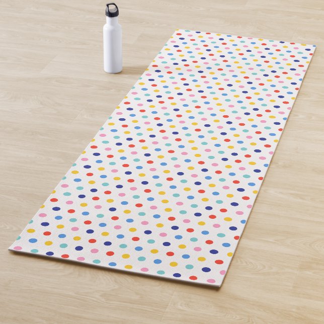 Tapis De Yoga Bonbons Dot Delight (En situation)
