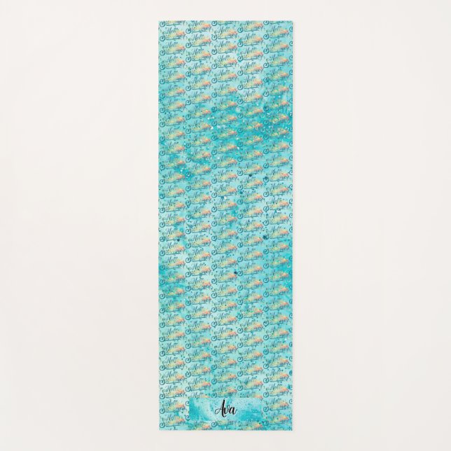 Tapis De Yoga Bonjour l'été (Devant)