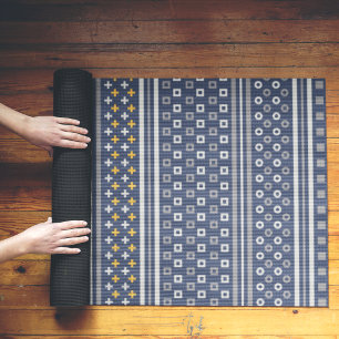 Tapis De Yoga Bordures géométriques abstraites