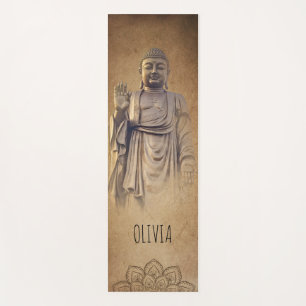 Tapis De Yoga Bouddha Brun Personnalisé