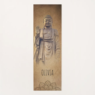 Tapis De Yoga Bouddha Brun Personnalisé