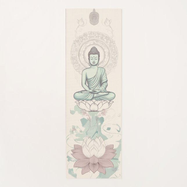 Tapis De Yoga Bouddha durable Yoga Mat pour un flux confortable (Devant)