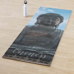 Tapis De Yoga Bouddha Statue Ciel Inspiration Unique Un Côté