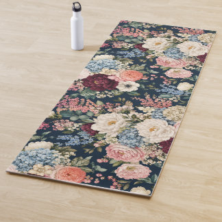 Tapis De Yoga Bouquet Abondant de Marché Fleuriste de Luxe