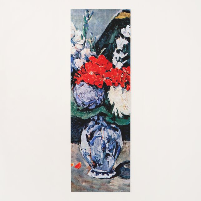 Tapis De Yoga Bouquet avec Little Delft, Paul Cezanne (Devant)