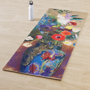 Tapis De Yoga Bouquet de fleurs par Odilon Redon