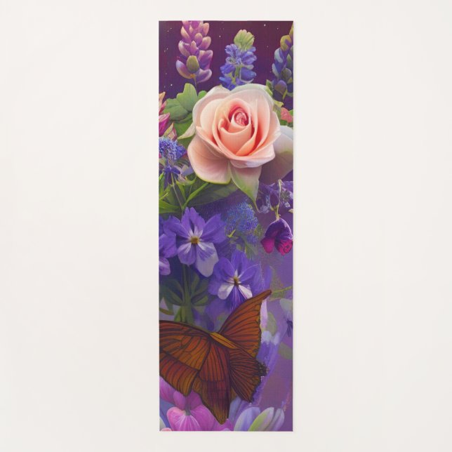 Tapis De Yoga Bouquets floraux (Devant)