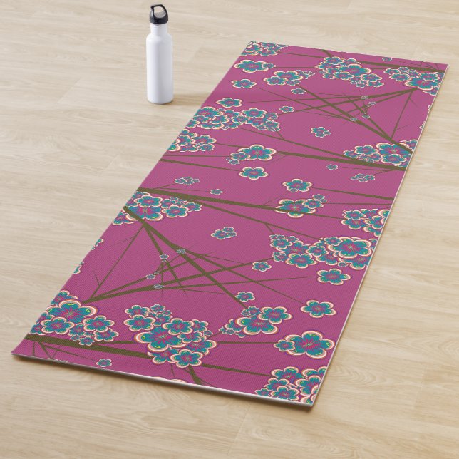 Tapis De Yoga Branches particulières Boysenberry Yoga Mat (En situation)