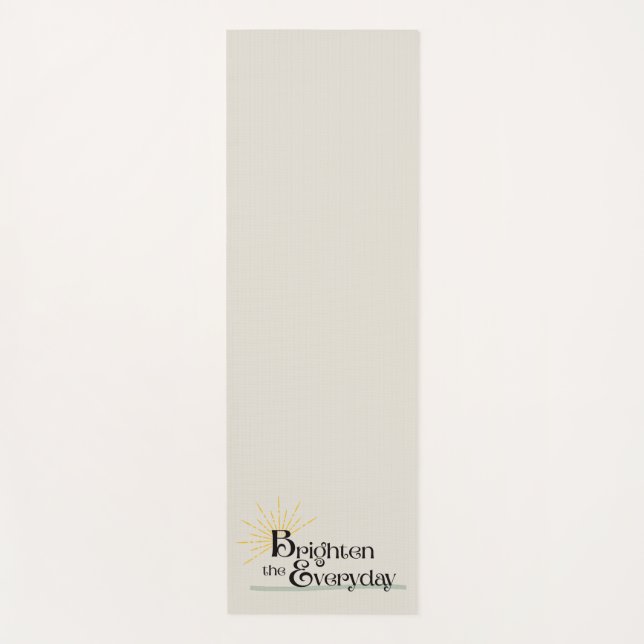 Tapis De Yoga Brighten the Everyday Mindful Calming Minimalist (Devant)