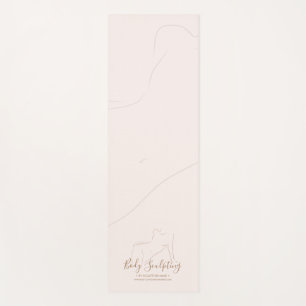 Tapis De Yoga Bronzage beauté de contour de corps rose