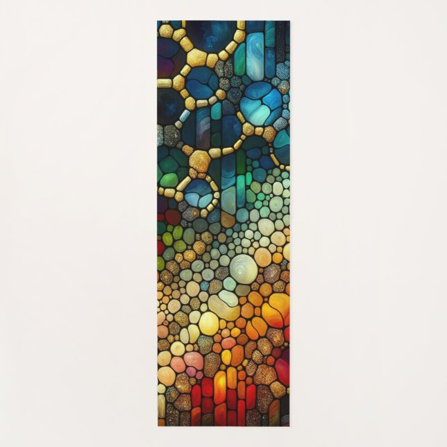Tapis De Yoga Bulles arc-en-ciel (Devant)