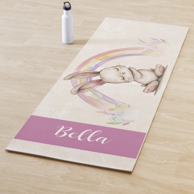 Tapis De Yoga Bunny Namaste Yoga Mat pour enfants (En situation)