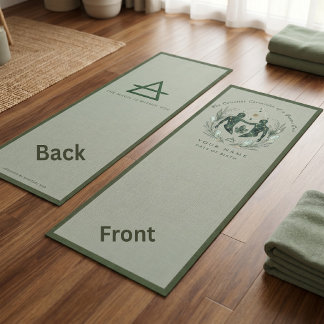 Tapis De Yoga Cadeau de yoga Gemini Sage Green Lily of Valley