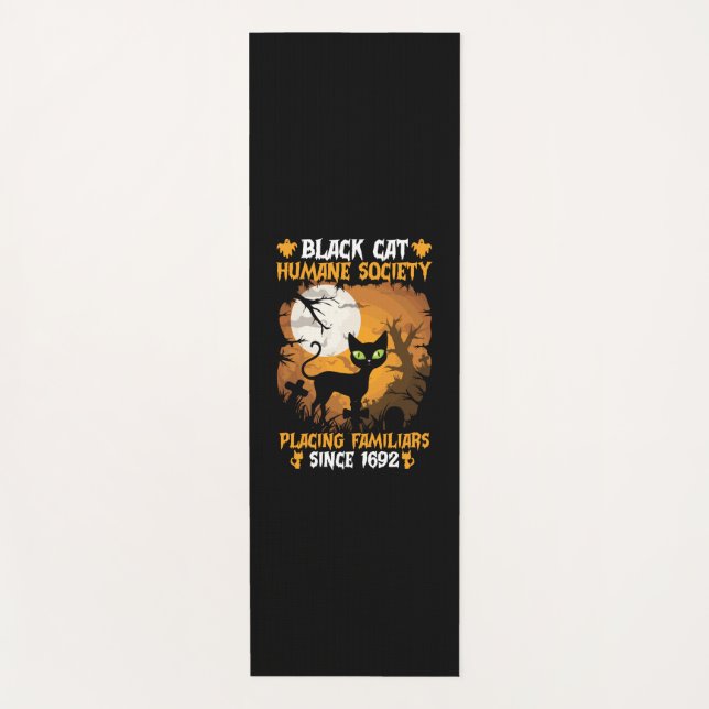 Tapis De Yoga Cadeau Halloween | Société humaine Placer des fami (Devant)