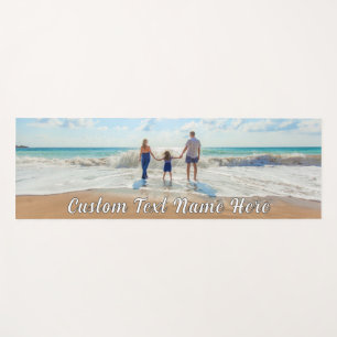 Tapis de Yoga Cadeau Photo de Famille avec Texte P