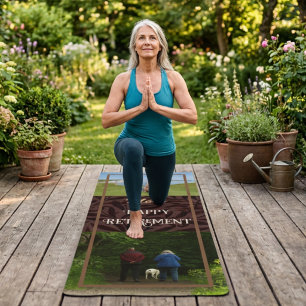 Tapis De Yoga Cadeaux Personnalisés de Retraite Heureuse pour Ma
