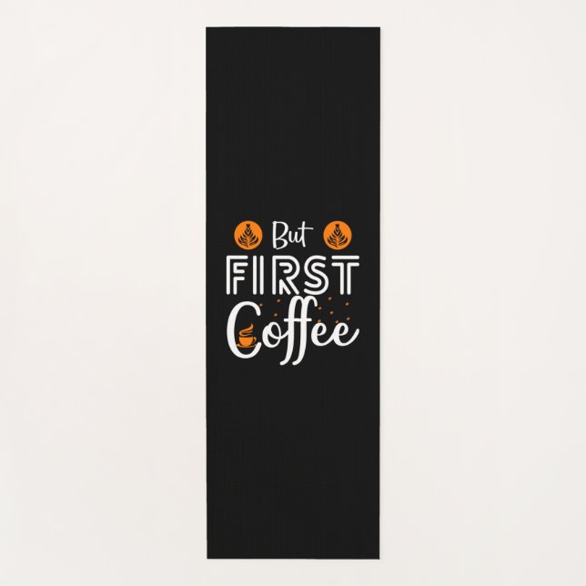 Tapis De Yoga Café Art Mais Premier Café (Devant)