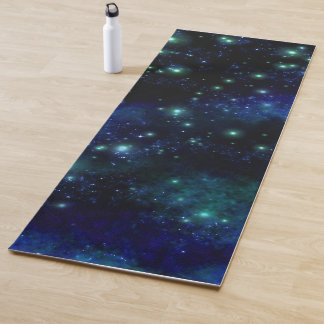 Tapis De Yoga Calme Galaxie Bleue