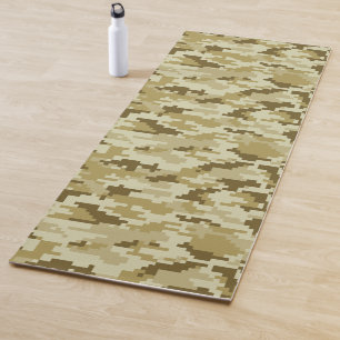 Tapis De Yoga Camouflage 8 bits pour désert numérique / Camo