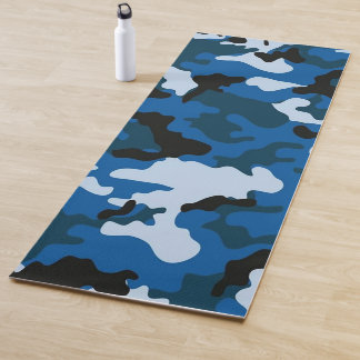 Tapis De Yoga camouflage bleu sans couture motif Yoga Mat