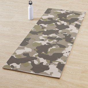 Tapis De Yoga Camouflage de l'Armée Militaire Sable Personnalisé