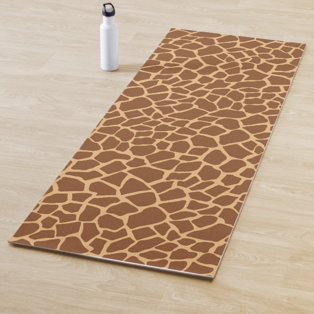 Tapis De Yoga Camouflage Poster de animal Giraffe (En situation)