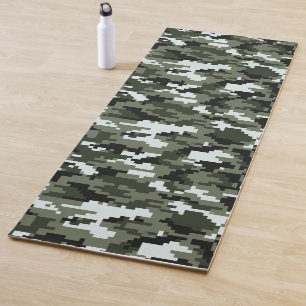 Tapis De Yoga Camouflage urbain numérique à 8 bits / Camo