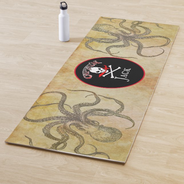 Tapis De Yoga Capitaine pirate personnalisée (En situation)