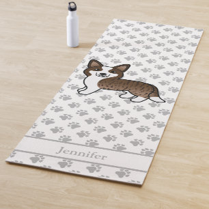 Tapis De Yoga Cardigan Welsh Corgi Bringé Chien & Nom