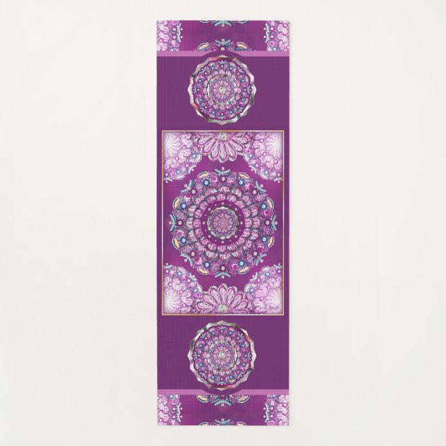Tapis De Yoga Cardinal Red Rosace (Devant)