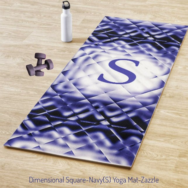 Tapis De Yoga Carré Dimensionnel-Marine-S (Créateur téléchargé)