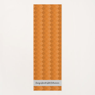Tapis De Yoga Carrelage Terre Motif Orange & Gris