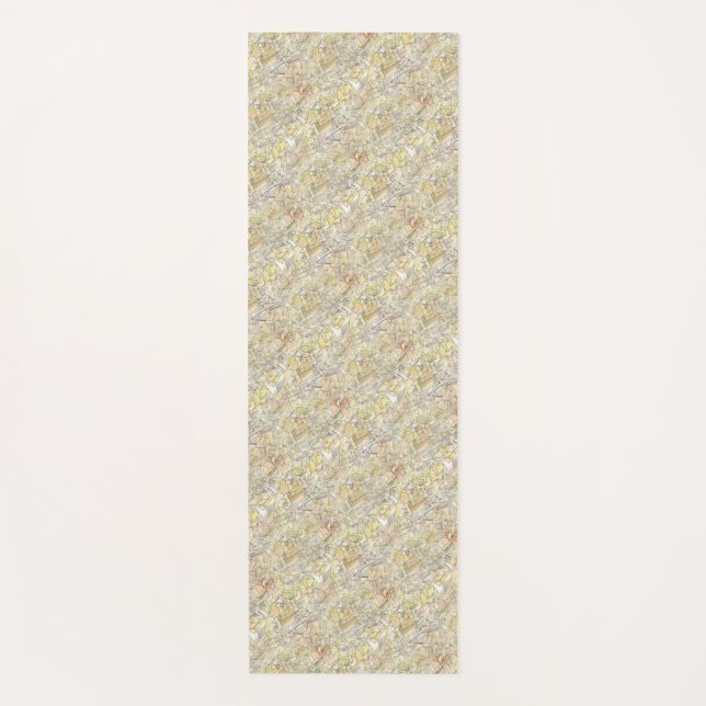 Tapis De Yoga Carrés Abstraits (Devant)
