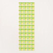 Carrés gonflés 3D vert citron jaune bleu rose