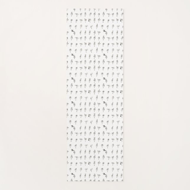 Tapis De Yoga Carte de Yoga Mat (Devant)