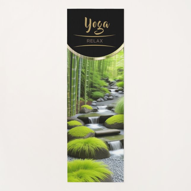 Tapis De Yoga Cascade de Bambou Step - Yoga Mat (Devant)