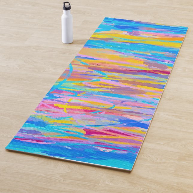 Tapis De Yoga Cascade vibrante (En situation)