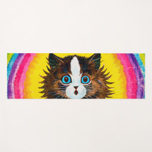 Tapis De Yoga Cat à Rainbow, Louis Wain