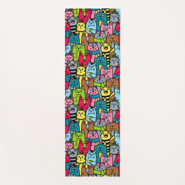 Tapis De Yoga Cat et kitten (Devant)