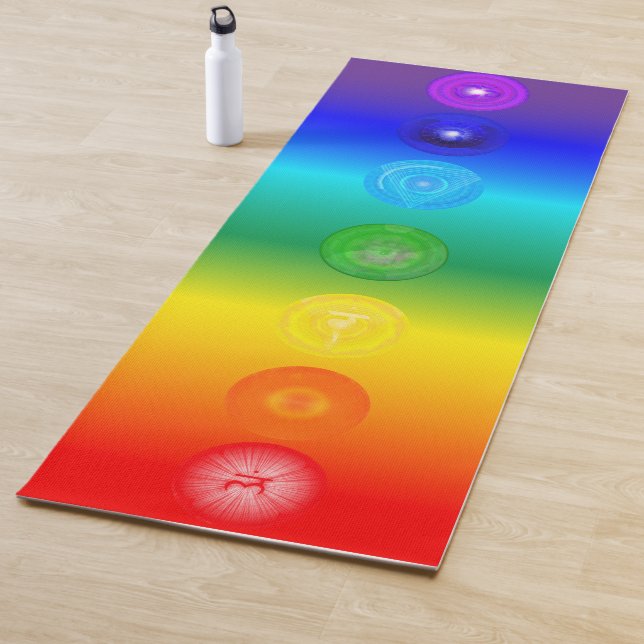 Tapis De Yoga Chakra+Creation Mandala (En situation)