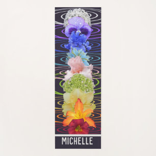 Tapis De Yoga Chakra Fleurs Yoga Mat